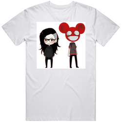 Techno/house Dj Gods Skrillex Music T Retro Graphic Unisex Cotton White Classic T Shirt