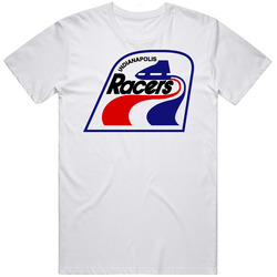 Wha Hockey Indianapolis Racers Retro Graphic Unisex Cotton White Classic T Shirt