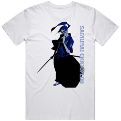 Samurai Champloo Anime Manga Retro Graphic Unisex Cotton White Classic T Shirt