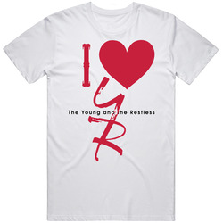 I Love Heart Young And The Restless Tv Show Retro Graphic Unisex Cotton White Classic T Shirt
