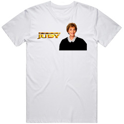 Judge Judy Tv Show Retro Graphic Unisex Cotton White Classic T Shirt