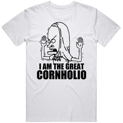Beavis And Butthead Cornholio Retro Graphic Unisex Cotton White Classic T Shirt