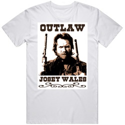 Outlaw Josey Wales Eastwood Retro Graphic Unisex Cotton White Classic T Shirt