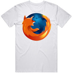 Firefox Linux Internet Retro Graphic Unisex Cotton White Classic T Shirt