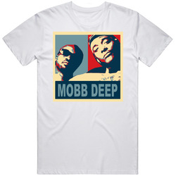 Mobb Deep Hip Hop Music Hope Retro Graphic Unisex Cotton White Classic T Shirt
