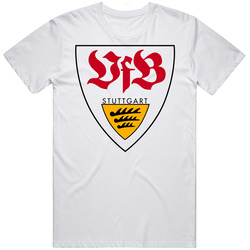 Vfb Stuttgart Germany Soccer Logo Retro Graphic Unisex Cotton White Classic T Shirt