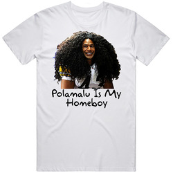 Troy Polamalu Homeboy Football Retro Graphic Unisex Cotton White Classic T Shirt