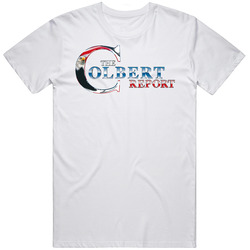 Colbert Report Cool Retro Graphic Unisex Cotton White Classic T Shirt