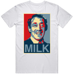 Harvey Milk Hope Retro Graphic Unisex Cotton White Classic T Shirt