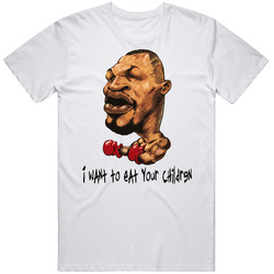 Ambassador Iron Mike Tyson Retro Graphic Unisex Cotton White Classic T Shirt