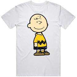 Charlie Brown Classic Retro Graphic Unisex Cotton White Classic T Shirt