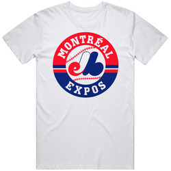 New Montreal Expos Logo Classic Vintage White Retro Graphic Unisex Cotton White Classic T Shirt