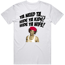 Hide Ya Kids Bed Intruder Antoine Dodson Funny Retro Graphic Unisex Cotton White Classic T Shirt