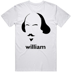 William Shakespeare Writer Retro Retro Graphic Unisex Cotton White Classic T Shirt