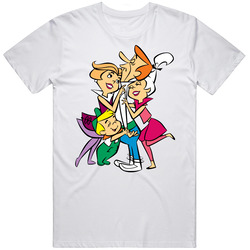 The Jetsons Retro Cartoon Family Retro Graphic Unisex Cotton White Classic T Shirt