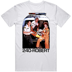 Mark Harmon 240 Robert Retro Graphic Unisex Cotton White Classic T Shirt