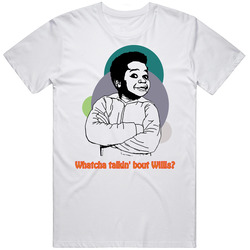 Whatcha Talkin About Willis Gary Coleman Retro Graphic Unisex Cotton White Classic T Shirt