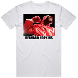 Bernard Hopkins Boxing Retro Graphic Unisex Cotton White Classic T Shirt