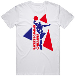 Cska Moscow Euro Russian Basketball Retro Graphic Unisex Cotton White Classic T Shirt