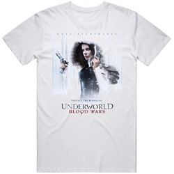 Underworld Blood Wars Cult Movie Retro Graphic Unisex Cotton White Classic T Shirt