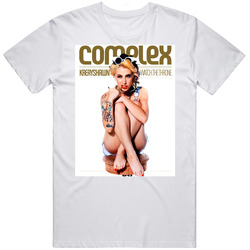 Kreayshawn Magazine Cover Hip Hop Retro Graphic Unisex Cotton White Classic T Shirt