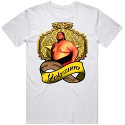 Yokozuna Wrestling Tribute Retro Graphic Unisex Cotton White Classic T Shirt