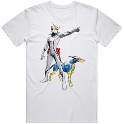 Casshern & Friender Anime Brand New Classic White Retro Graphic Unisex Cotton White Classic T Shirt