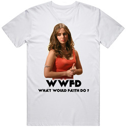 What Would Faith Do Retro Graphic Unisex Cotton White Classic T Shirt