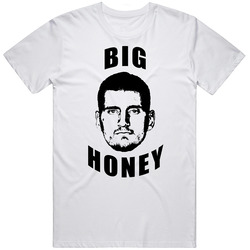 Nikola Jokic Big Honey Denver Basketball Fan Retro Graphic Unisex Cotton White Classic T Shirt