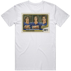 The Hanson Brothers Charlestown Chiefs Retro Graphic Unisex Cotton White Classic T Shirt