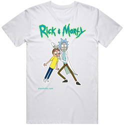 Rickandmorty_4 Retro Graphic Unisex Cotton White Classic T Shirt