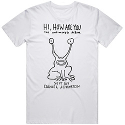 Hi How Are You White Retro Graphic Unisex Cotton White Classic T Shirt