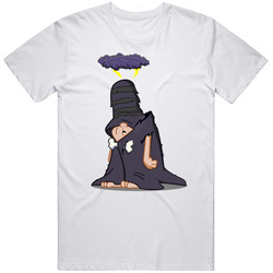 New Hot Flintstones Bad Luck Fate Schleprock Funny Retro Graphic Unisex Cotton White Classic T Shirt