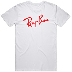 Ray-ban Manufacturing Pig In Retro Graphic Unisex Cotton White Classic T Shirt