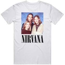 Nirvana Hansons funny rock n roll mash up shirt awesome gift for rock fans essential trending prank Retro Graphic Unisex Cotton White Classic T Shirt