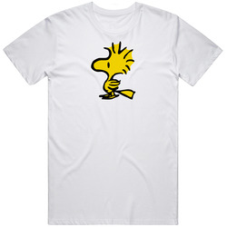 Peanuts, Woodstock, T-Shirt, Snoopy, Charlie Brown, Charles Shultz Retro Graphic Unisex Cotton White Classic T Shirt