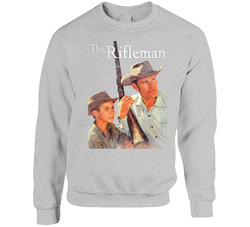 The Rifleman Retro 50s Tv Show Poster Vintage Unisex sweater Crewneck Sweatshirt