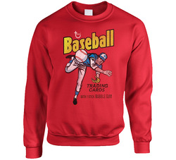 Topps Baseball Card Retro sweater Crewneck Sweatshirt