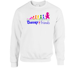 Barney And Friends 90s Tv Show Cartoon sweater Crewneck Sweatshirt