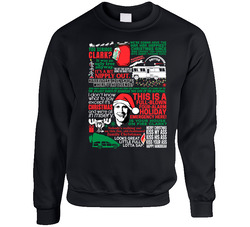 National Lampoon's Christmas Vacation Holiday Movie Quote Mashup sweater Crewneck Sweatshirt