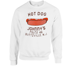 80s 90s Hot Dog Johnny's Buttzville New Jersey sweater Crewneck Sweatshirt