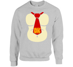 Donkey Kong Chest And Tie Video Game sweater Crewneck Sweatshirt