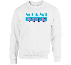 Miami Vice Retro 80s Tv Show Logo Fan sweater Crewneck Sweatshirt Miami Vice Retro 80s Tv Show Logo Fan sweater Crewneck Sweatshirt