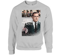 Perry Mason Retro 50s Tv Show Poster Vintage Unisex sweater Crewneck Sweatshirt