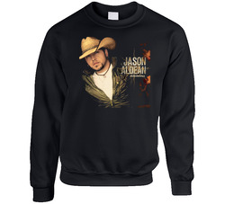 Jason Aldean Country Music Singer Black sweater Crewneck Sweatshirt