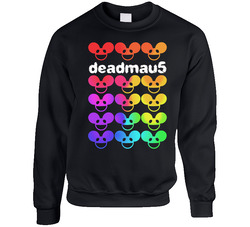 Deadmau5 Dj Colorful Mask Logo Fan Rave sweater Crewneck Sweatshirt