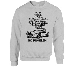 1965 Ac Cobra No Problem Vintage Car sweater Crewneck Sweatshirt