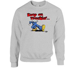 Keep On Truckin' Retro Robert Crumb Vintage sweater Crewneck Sweatshirt