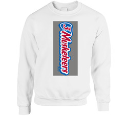 3 Musketeers Favorite Candy Wrapper Halloween Group Costume sweater Crewneck Sweatshirt