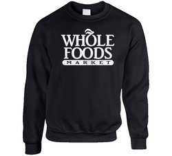 Whole Foods Market Grocery Store Company Logo Vintage Grunge Look sweater Crewneck Sweatshirt